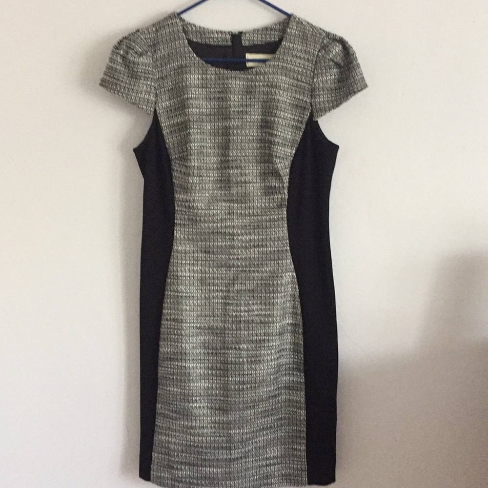 Black and sliver body con cocktail dress